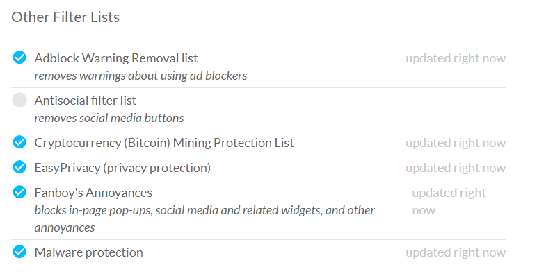 cryptocurrency mining protection list adblock