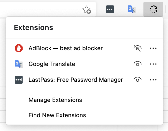 Show the AdBlock icon in your browser toolbar – AdBlock