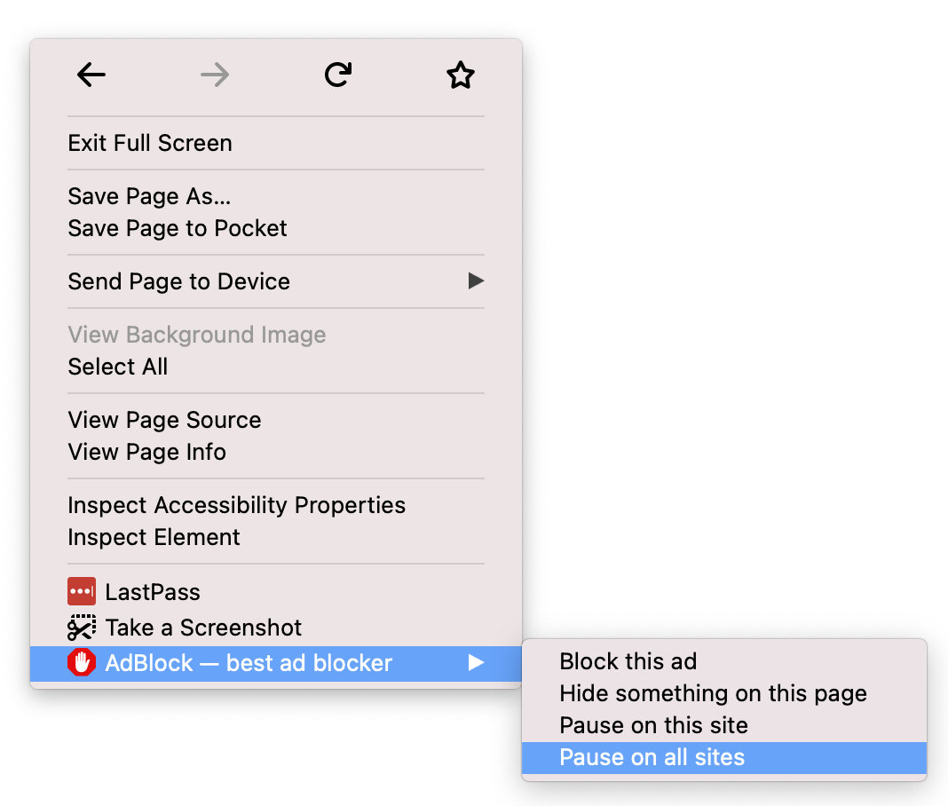 How to disable AdBlock on specific sites